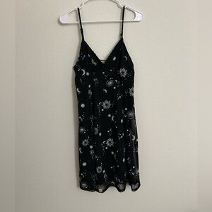 Wallflower Black Celestial Midi Dress